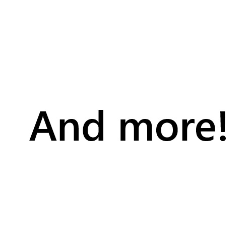and more! text in picture